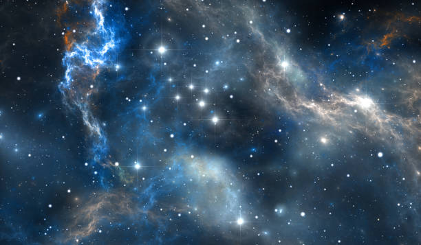 istock Giant glowing nebula. Space background with nebula and stars 1470234979