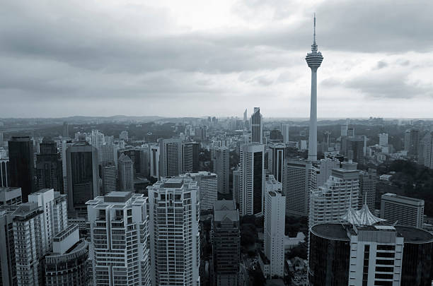 Horizonte de Kuala Lumpur - fotografia de stock