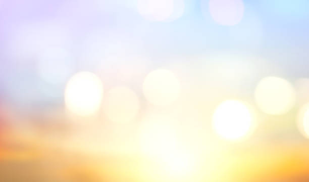 istock Natural blurred bright sunshine a short time before sunset backgrounds 1470236052