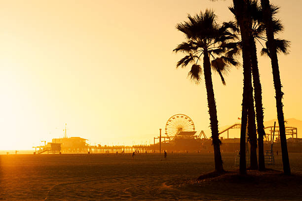 istock The Santa Monica pier at sunset 147023655