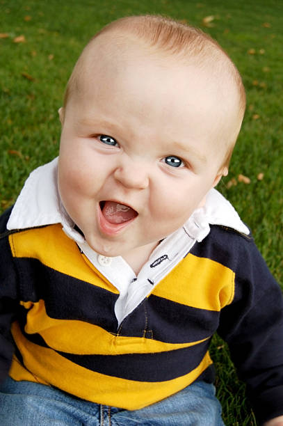 istock Rockin' Baby on the grass 147023657