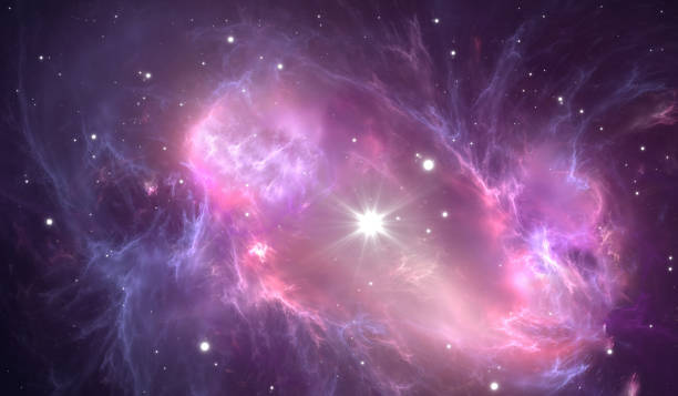 istock Giant glowing nebula. Space background with nebula and stars 1470239893