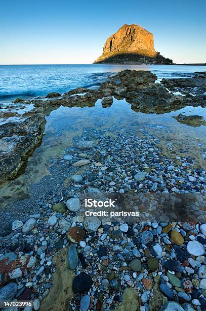 Monemvasia At Late Afternoon Stock Photo - Download Image Now - Blue, Eastern Europe, Europe