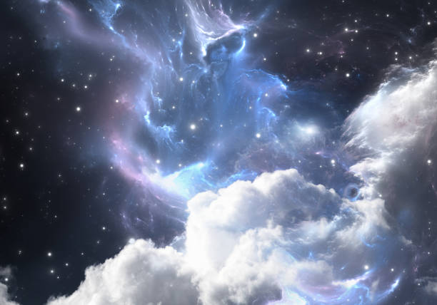 istock Giant glowing nebula. Space background with nebula and stars 1470241559
