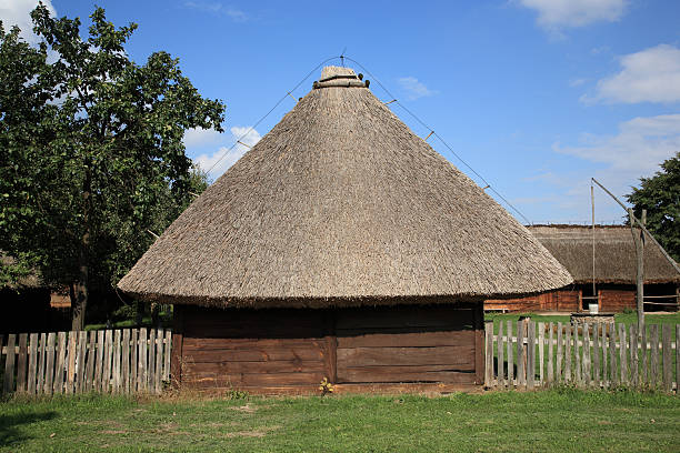 istock Cottage in a village 147024233
