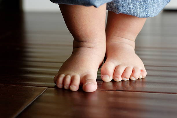 istock baby walking on wood floor 147024305