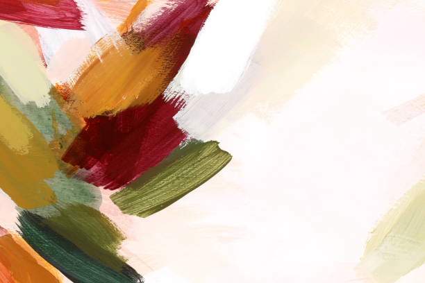 kartu abstrak cat air yang dilukis dengan tangan dengan ruang fotokopi - merah marun ilustrasi stok