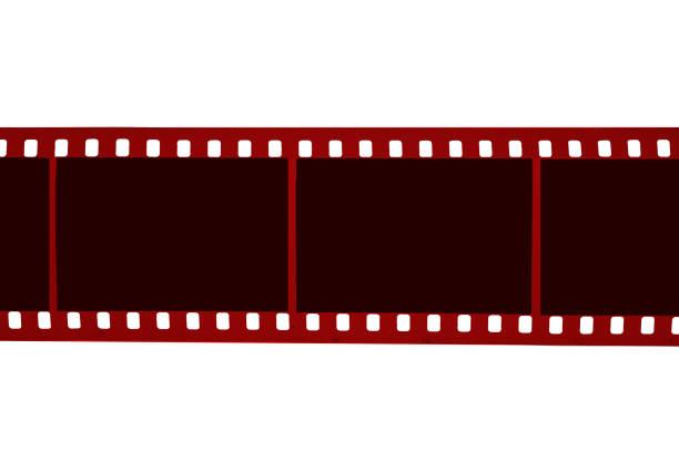 Fragment of an old film close-up.