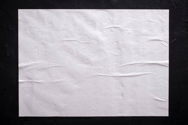 istock Paper texture. Paper with folds close-up. 1470243894