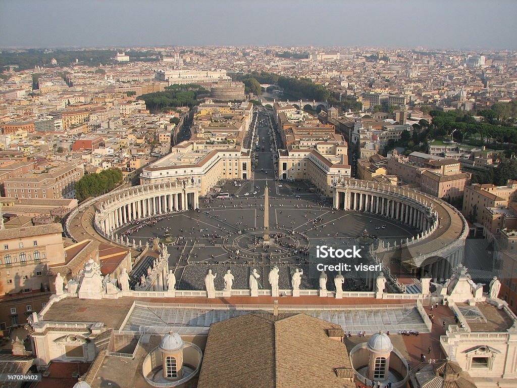Peter square Saint Peter Square in Rome Aerial View Stock Photo