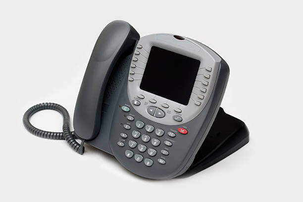 istock Modern VOIP phone isolated on white 147024440