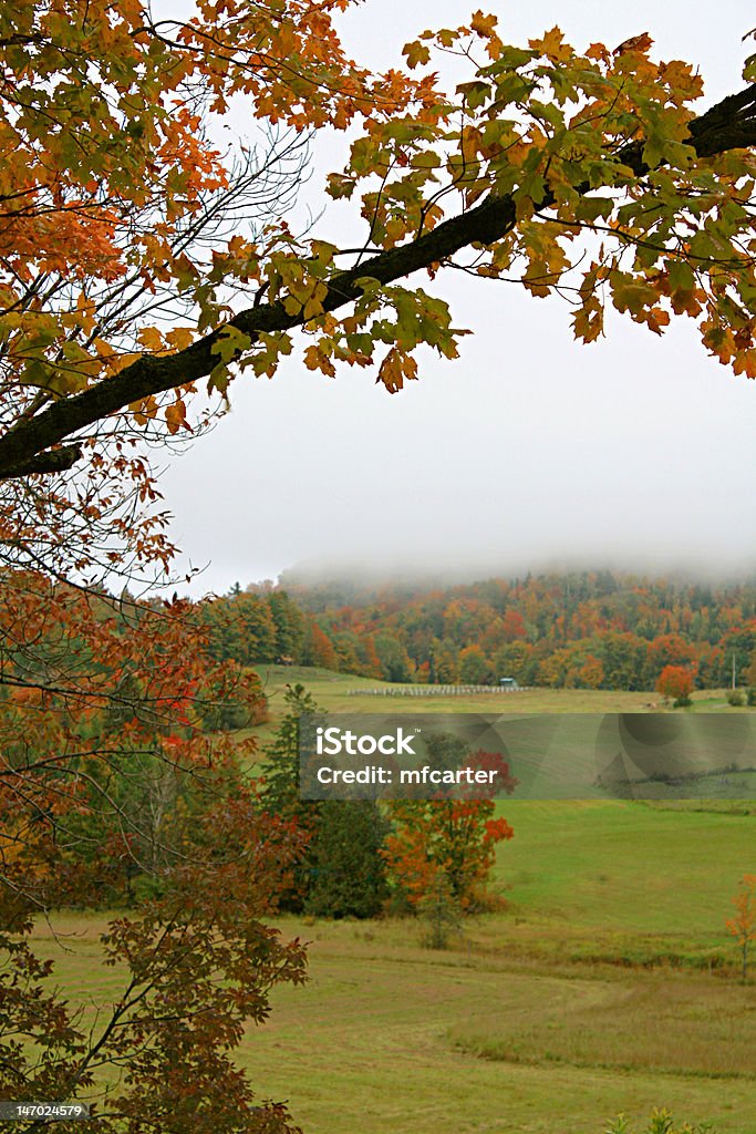 Autumn Valley Autumn in a Vermont valley. Autumn Stock Photo