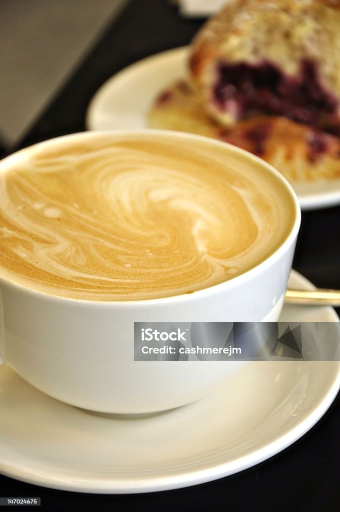 Café com leite & Queque - Foto de stock de Arte royalty-free