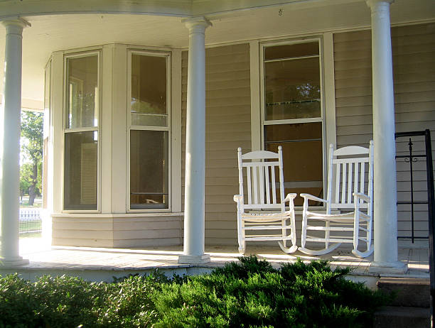 istock front porch with rocking chairs 147025392