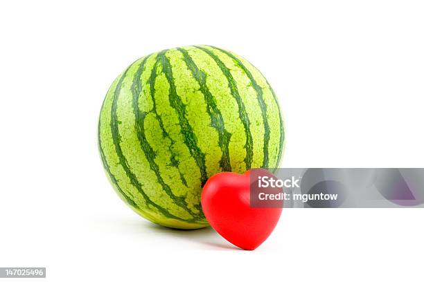 Watermelon And Heart Stock Photo - Download Image Now - Abstract, Watermelon, Agriculture