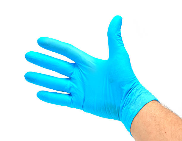 istock Man's hand in a glove 147025667