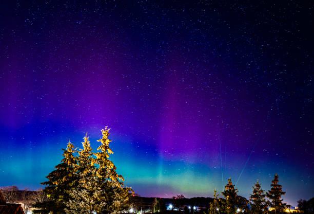istock Aurora Borealis over north germany at winter night 1470258026