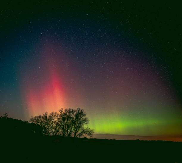 istock Aurora Borealis over north germany at winter night 1470258075