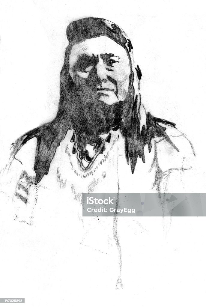 Amérindien d'Indian - Illustration de Chief Joseph libre de droits