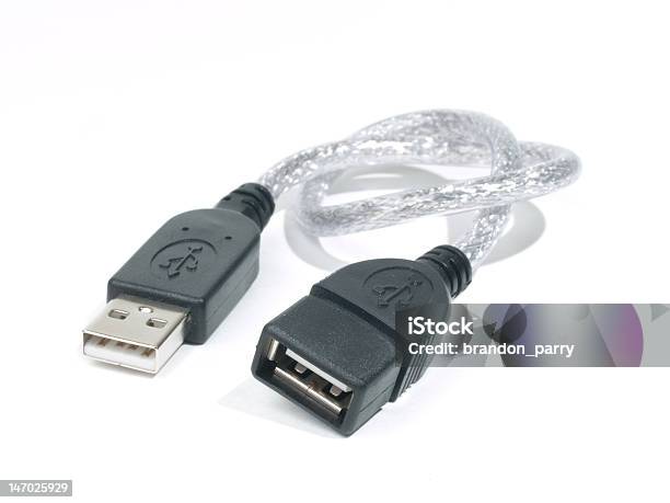 Cabo De Extensão Usb - Fotografias de stock e mais imagens de Amarrado - Amarrado, Arame, Cabo