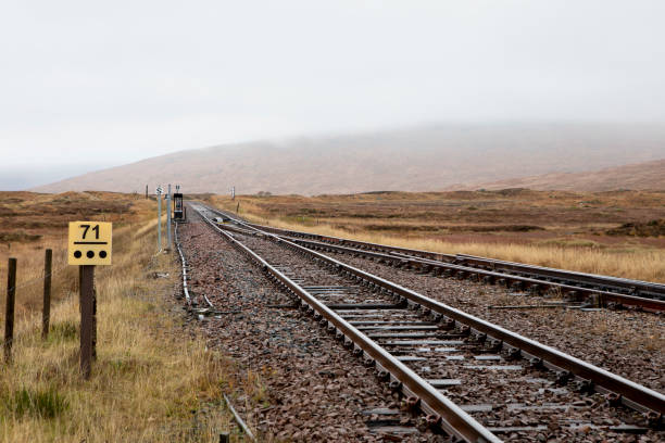 An overcast day at Corrour, in the Scottish Highlands - looking northwards