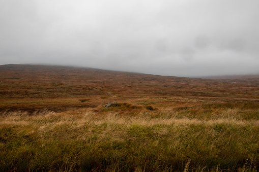 An overcast day at Corrour, in the Scottish Highlands