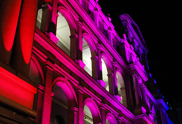 istock Illuminated Treasury Building in Brisbane 147026450