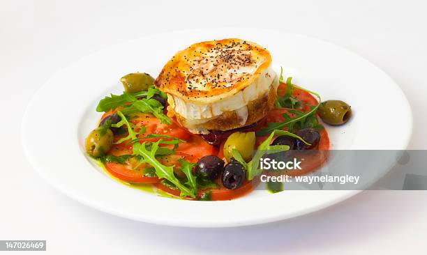 Assado Salada De Queijo De Cabra - Fotografias de stock e mais imagens de Alface - Alface, Alimentação Saudável, Azeite
