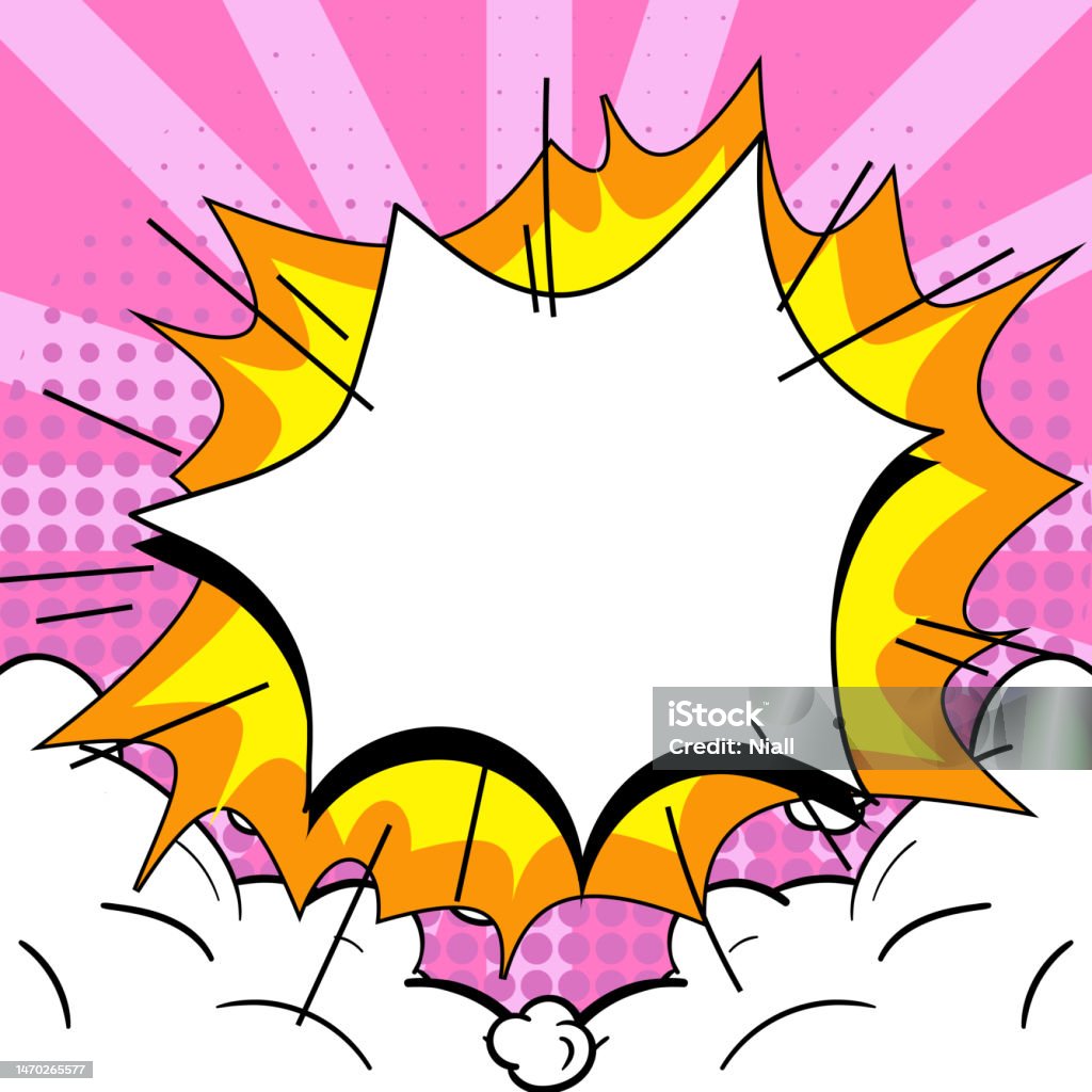 Comic Frame Explosion Comics Design Frames Photo Frame Set With Explosion Bubbles For Add ...