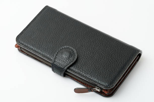 istock New black leather wallet purse 1470267422