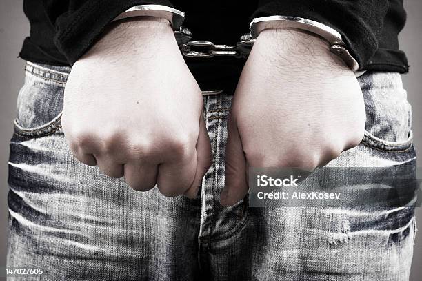 Arrest Stock Photo - Download Image Now - Adult, Arrest, Casual Clothing