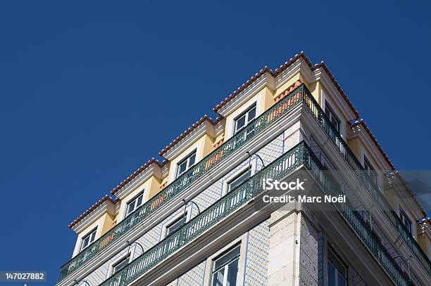Top Of House In Lissabon Stock Photo - Download Image Now - Architecture, Blue, Horizontal
