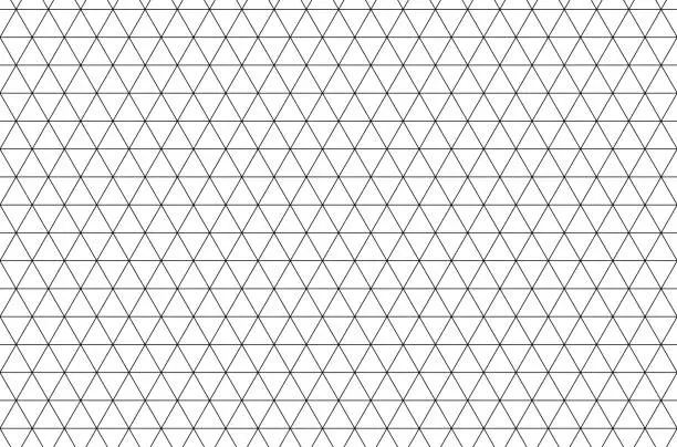 Vector illustration of Seamless geometric pattern with editable stroke