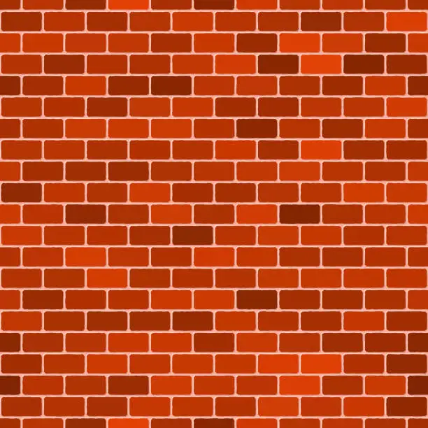 Vector illustration of Seamless brick wall pattern background