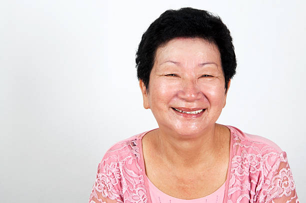 istock Happy Senior Asian Woman 147028597