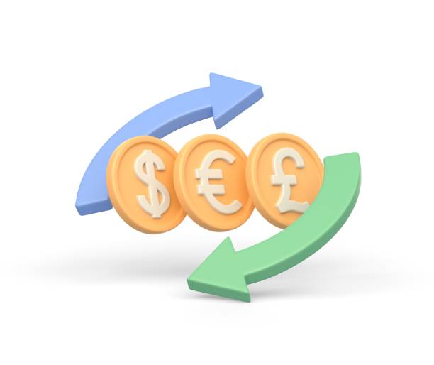 istock Realistic 3d icon of currency exchange and money conversion 1470286382