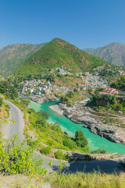 istock Devprayag, Godly Confluence,Garhwal,Uttarakhand, India. Here Alaknanda meets the Bhagirathi river and both rivers thereafter flow on as the Holy Ganges river or Ganga. Himalayan mountains background. 1470286475