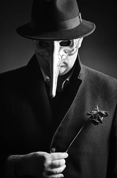 istock Portrait with a Venetian carnival mask 147029489