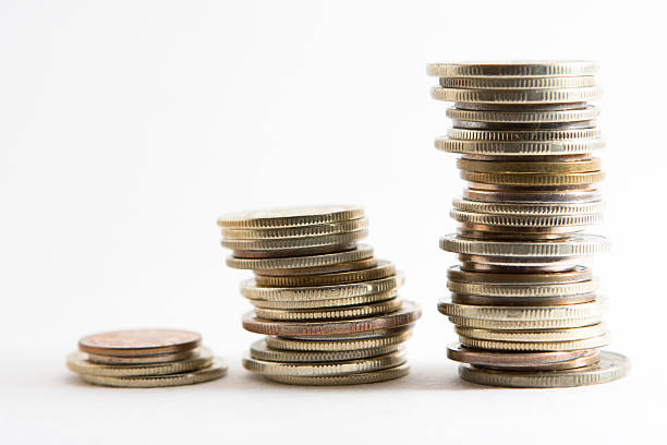 istock Stacks of money 147029578