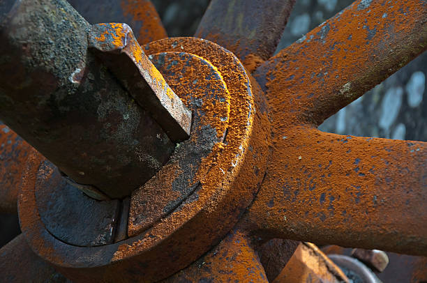 Rusty Wheel stock photo