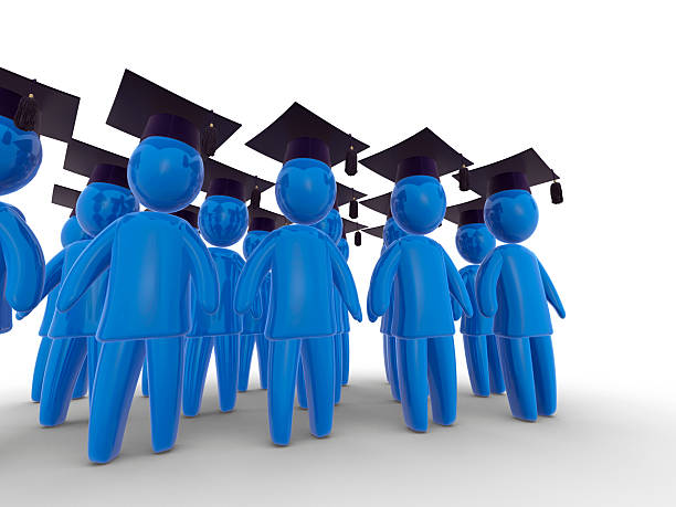 Graduation day stock photo