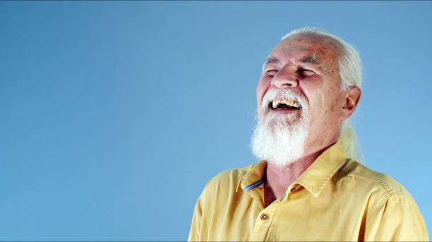 istock Old Man is Laughing So Happily 1470301399