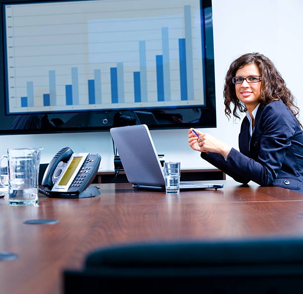 istock Businesswoman working on a laptop 147030914