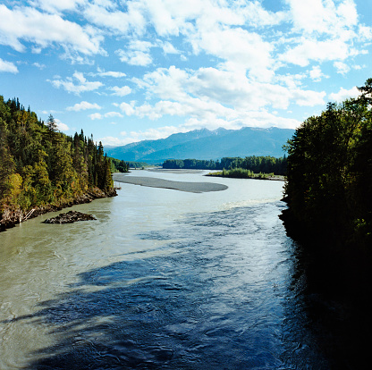 A view of the Nass river in British Colombia