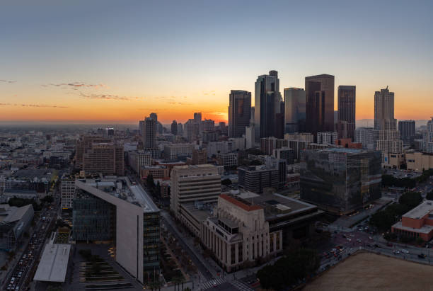 Downtown Los Angeles at Sunset