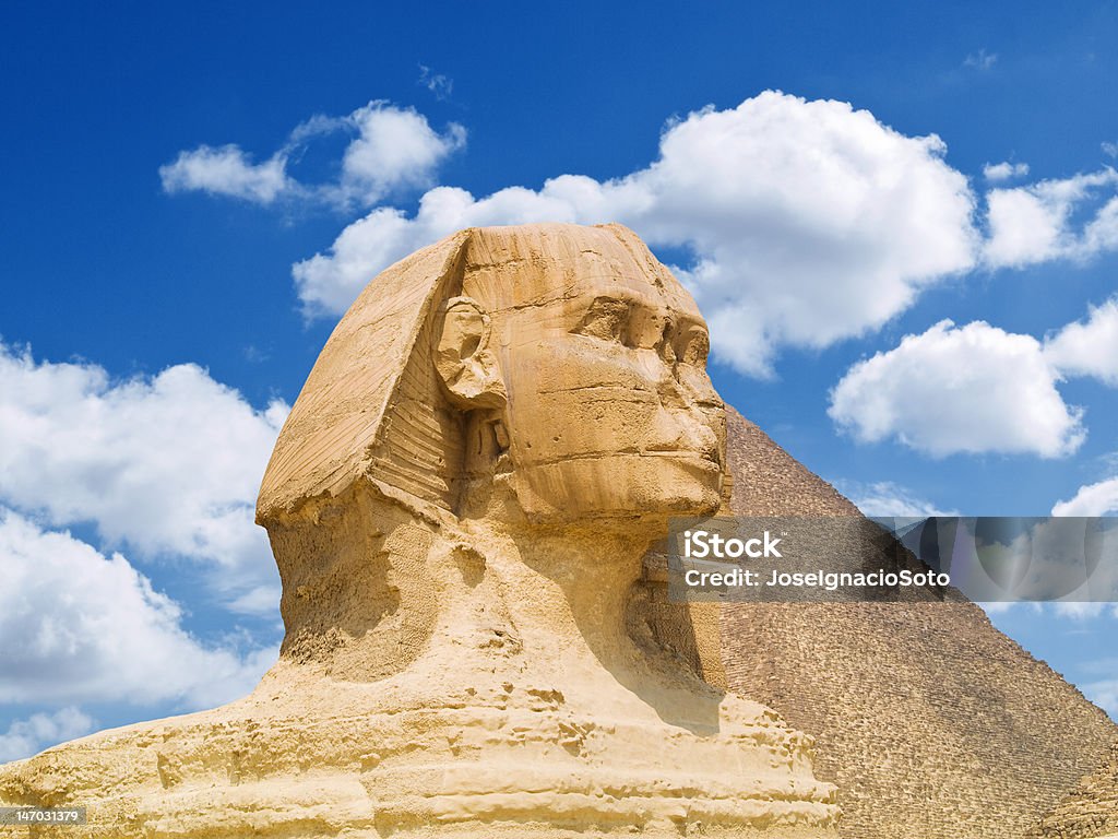 La Esfinge en Giza - Foto de stock de Arquitectura libre de derechos