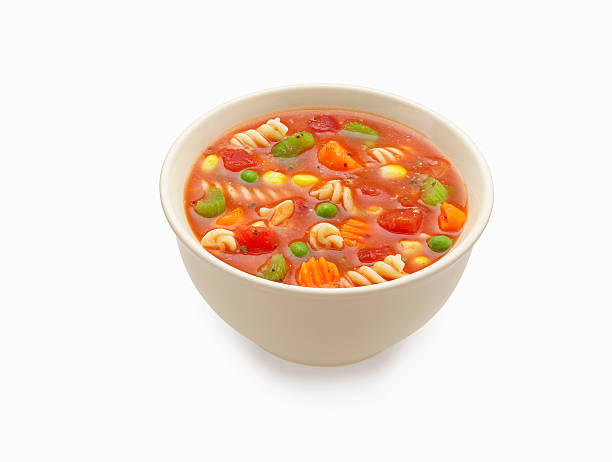 Vegetable Soup A flavorful bowl of fresh vegetable soup vegetable soup stock pictures, royalty-free photos & images