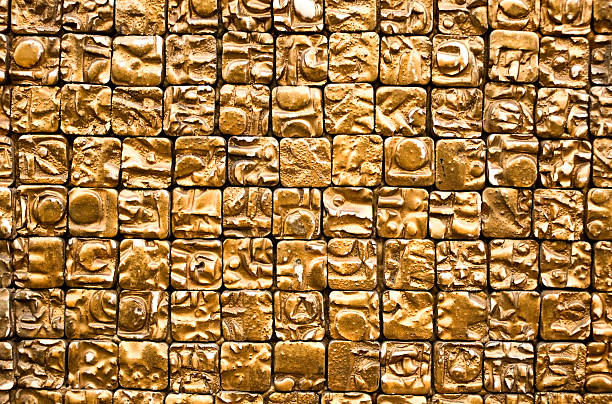 china golden pared - architexture fotografías e imágenes de stock