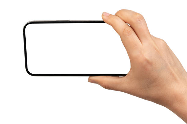 istock Smartphone in hand isolated with clipping path 1470330092