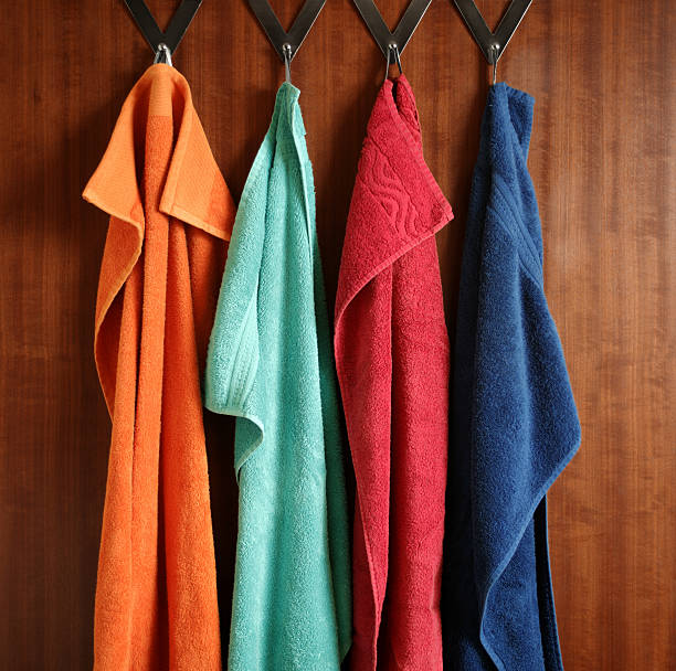 istock hanging frottee towels 147033115